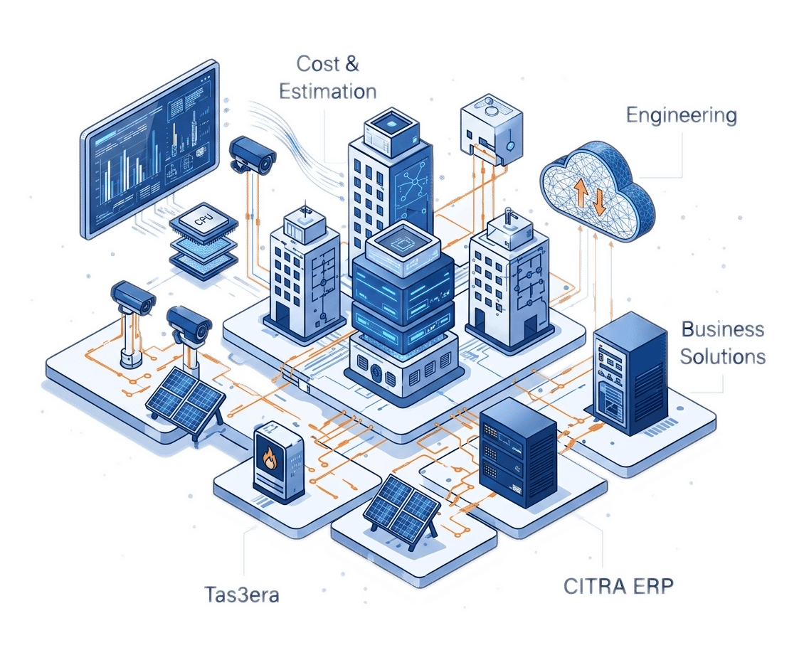 Connected construction cost and project operations